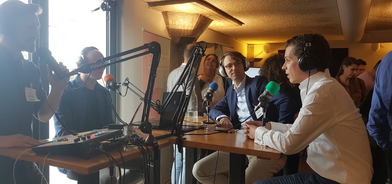 Podcastopname bij CRO.CAFE met Polle de Maagt en Ludo Raedts